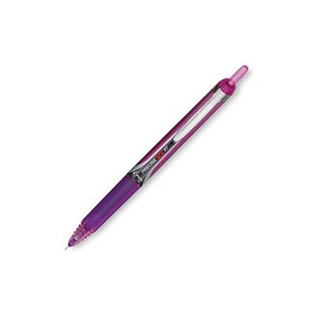 Pilot Pilot Precise V5RT Retractable Roller Ball Pen, Purple Ink, .5mm, Dozen 26066